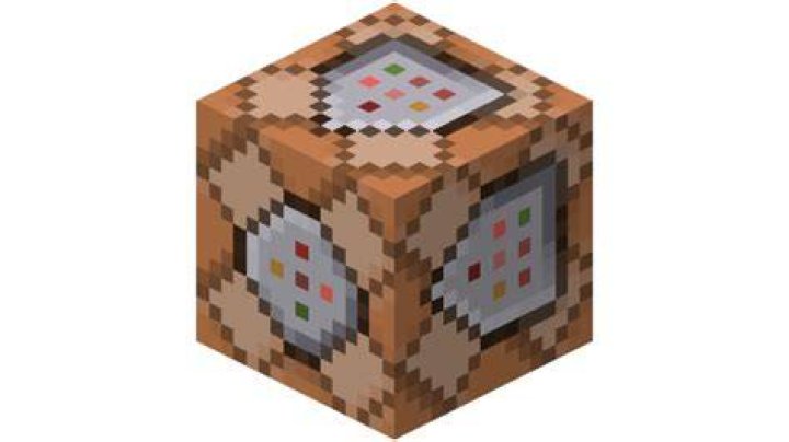 A Minecraft Command Block, Structure Block, and Jigsaw Block.