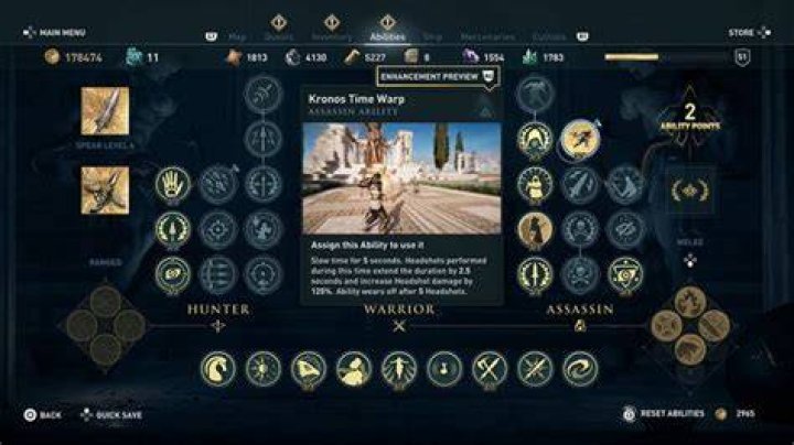 ac odyssey ability kronos time warp