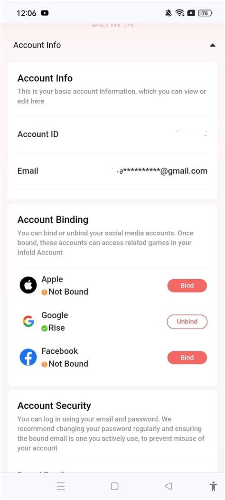 Account Bind Account Bind