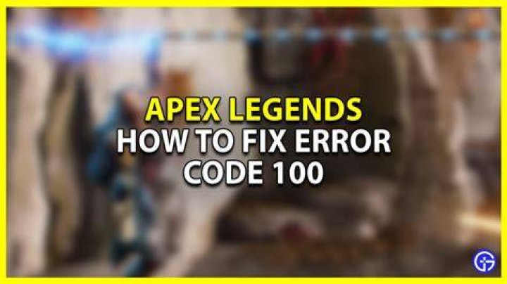 Apex Legends code 100 error unable to complete EA account sign in