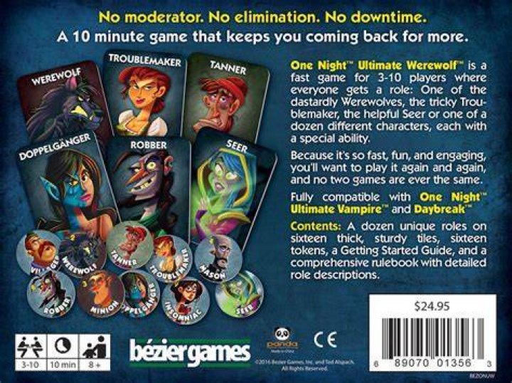 Bezier Games One Night Ultimate Werewolf