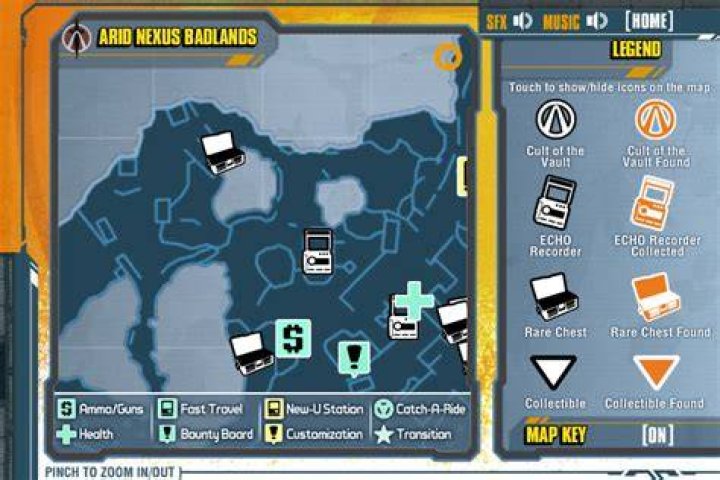 Borderlands 2 Official Map App Released