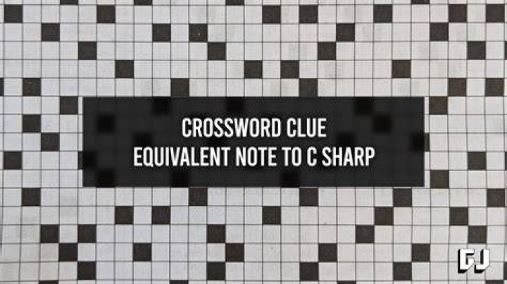 C sharp equivalent Crossword Clue