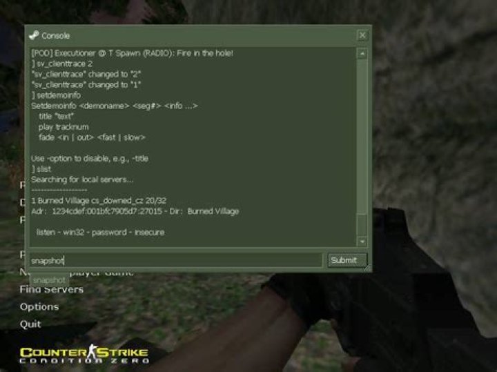Counter-Strike: Condition Zero Console Commands