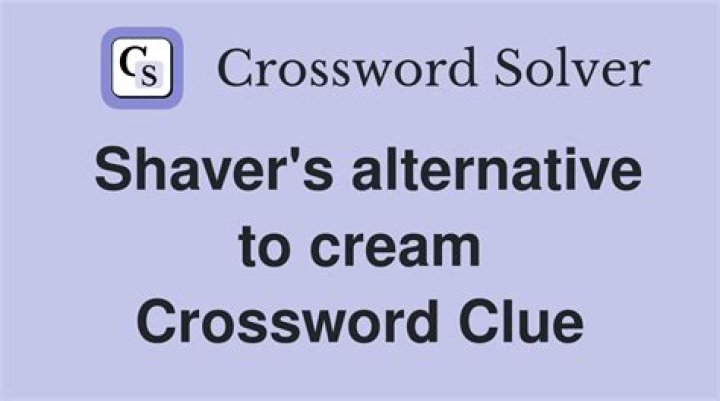 Cream alternative Crossword Clue
