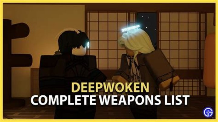 deepwoken complete weapons list