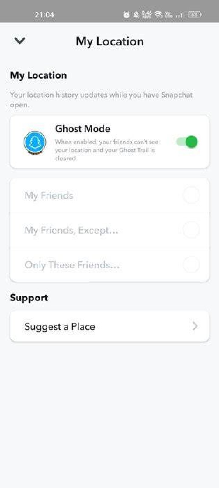 Does Ghost mode hide your snap score?