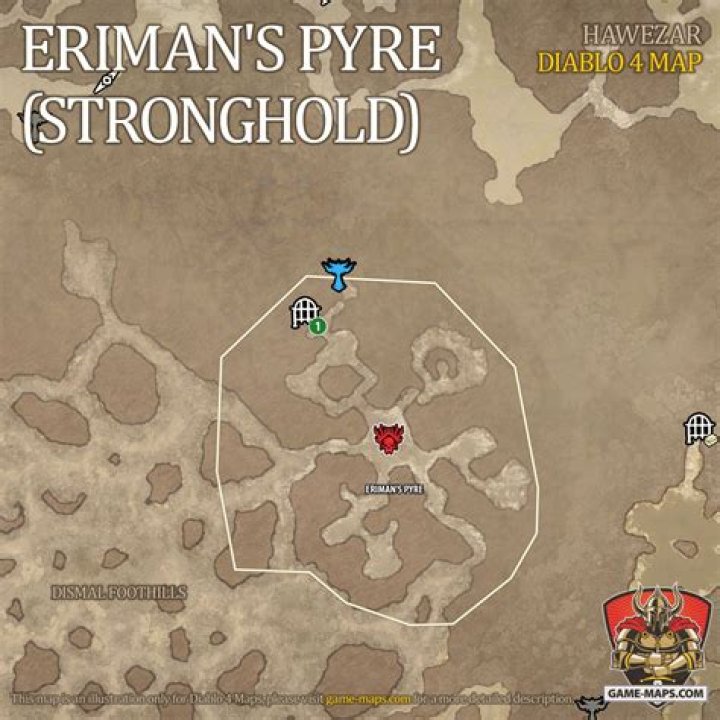 Eriman's Pyre (Stronghold) Map for Diablo 4