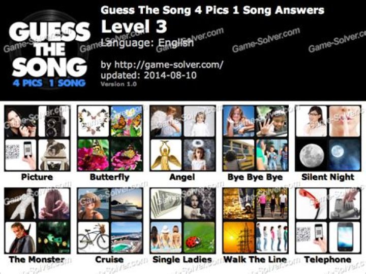 Guess The Song 4 Pics 1 Song Level 2