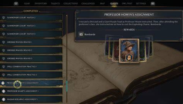Hogwarts Legacy Class Assignment Quests