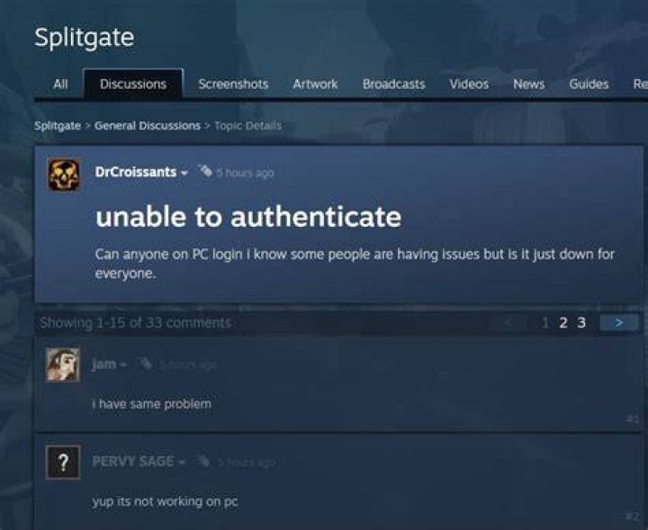 How to fix Splitgate Unable to Authenticate error