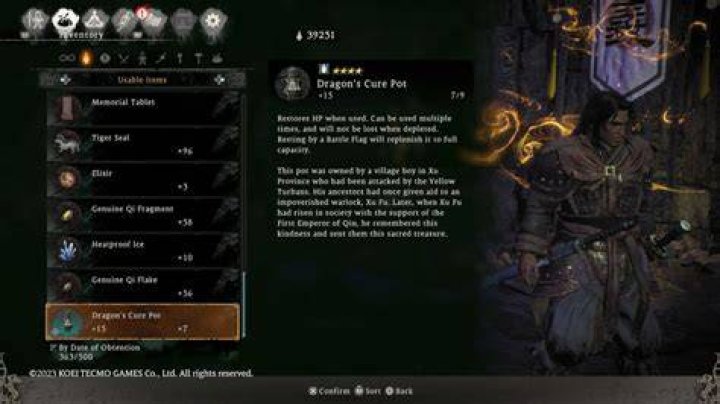 How to Increase Dragon Cure Pot Capacity in Wo Long Fallen Dynasty
