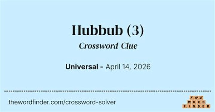 Hubbub Crossword Clue