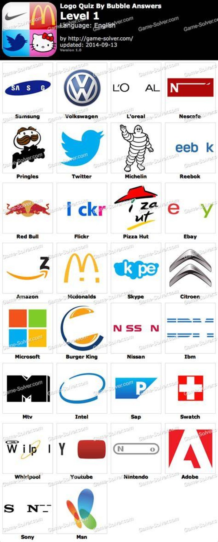 Logo Quiz By Bubble Answers Level 4 Logo Quiz By Bubble Answers Level 4