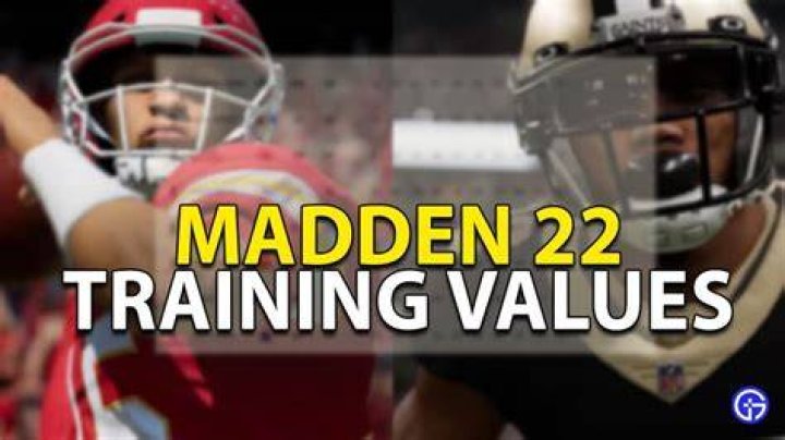 madden 22 training values