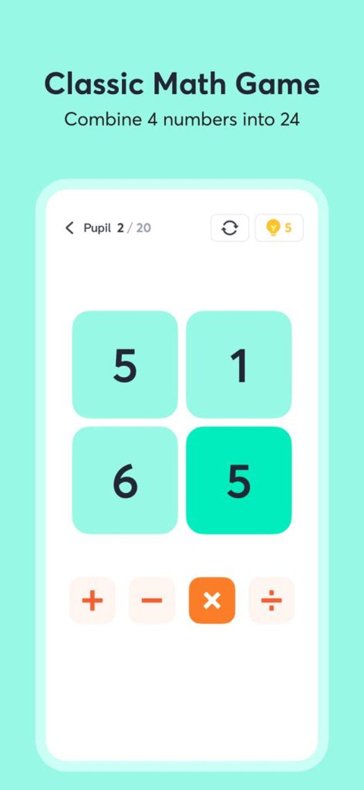 Math 24 - Mental Math Cards - Peikun Duan 1 Math 24 - Mental Math Cards