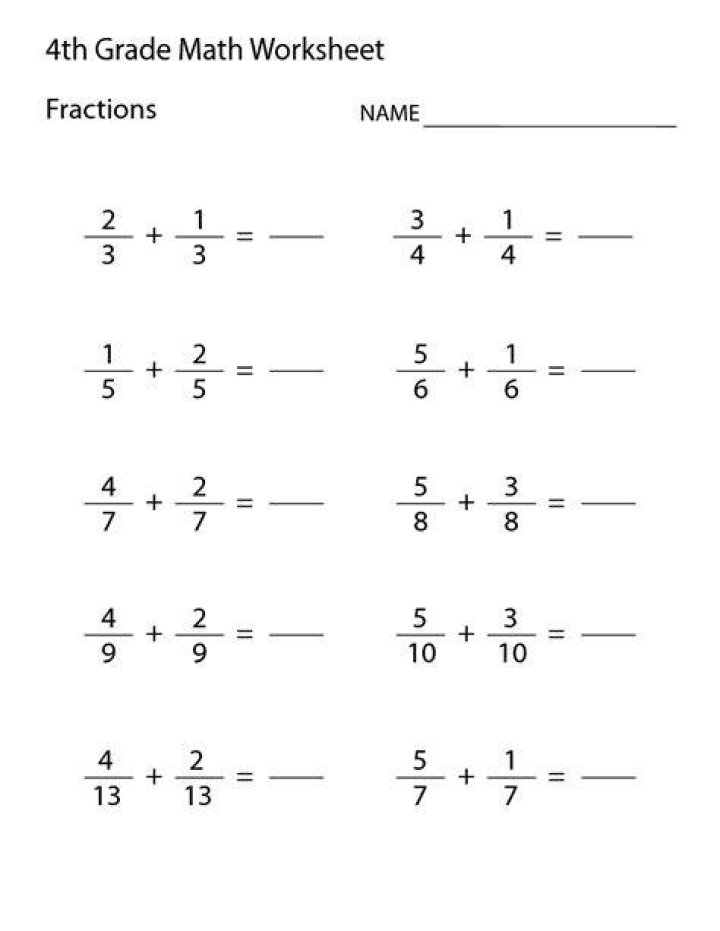 Mathematics 4th Grade Image