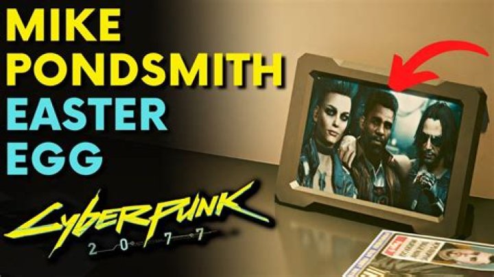 mike pondsmith is an easter egg in cyberpunk 2077