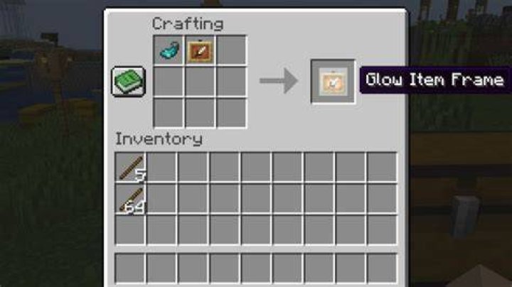 Minecraft: Glow Item Frames Recipe