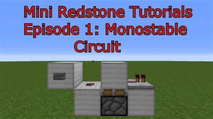 minecraft monostable circuit image