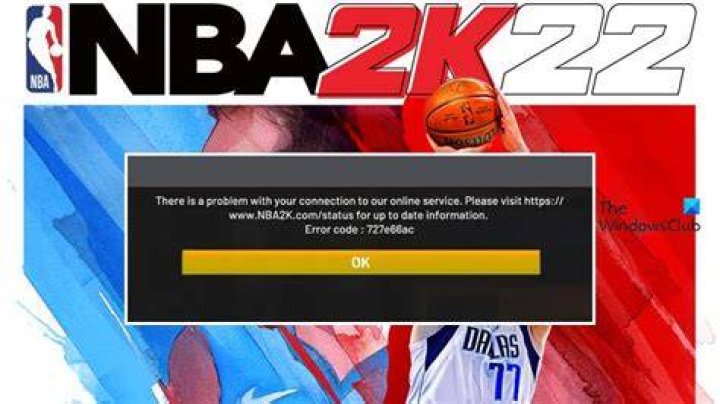 NBA 2K22 error code 727e66ac fix