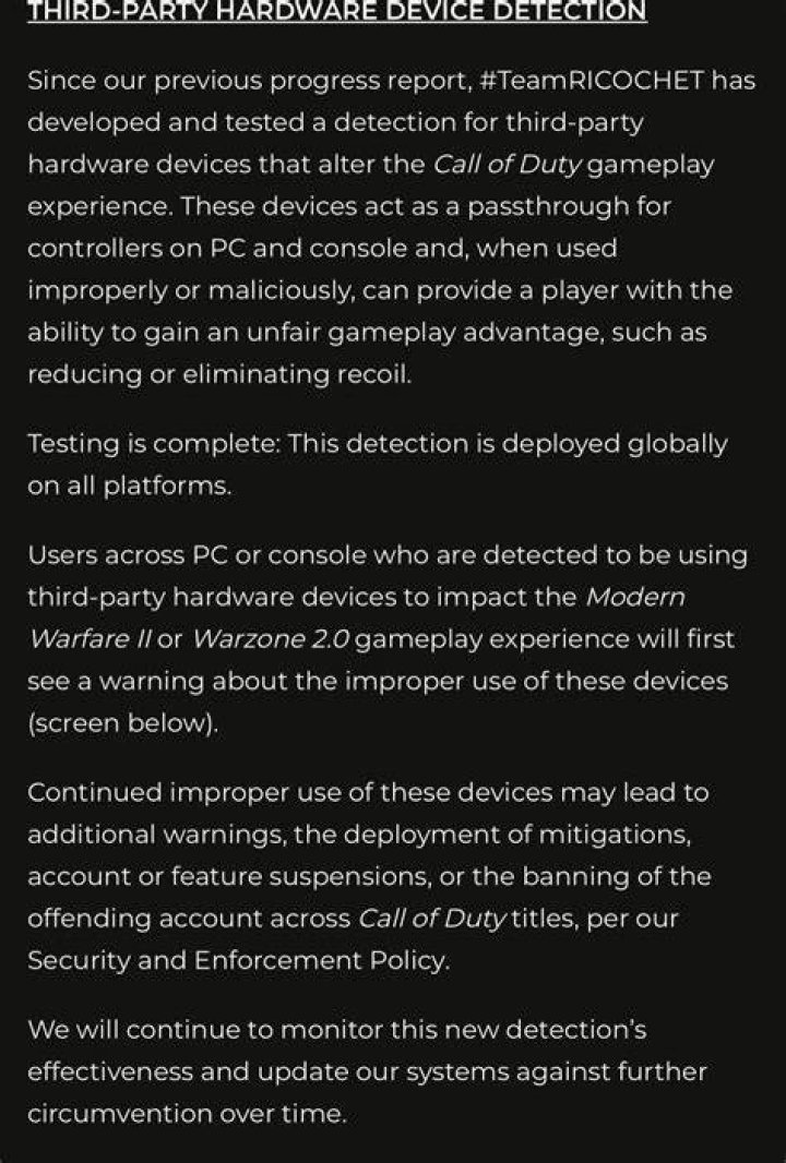Ricochet Update Will Be Able To Detect Cronus Controller Software