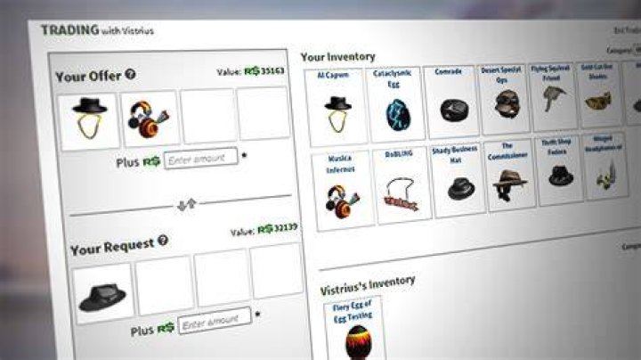 roblox trade items