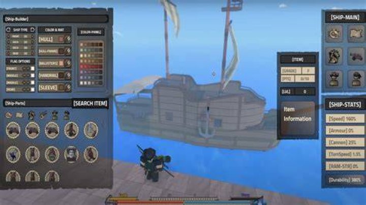 ship customization in rell seas roblox