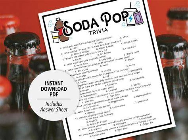 Soda Drinks Trivia Image