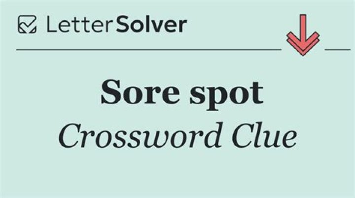 Sore spot, perhaps Crossword Clue
