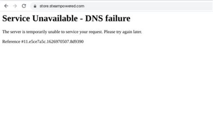 Steam down dns failure loading black screen