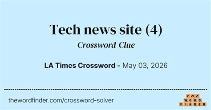 Tech site since 1994 Crossword Clue