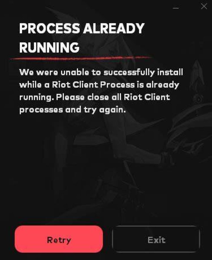 Valorant process already running error fix