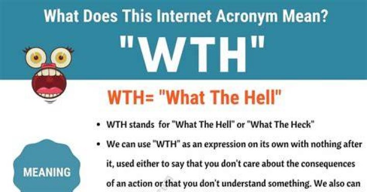 What does WTH mean ?