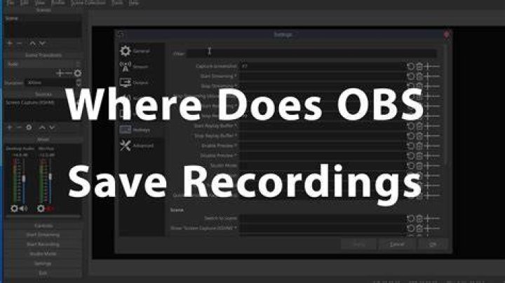 Where does OBS save recordings?