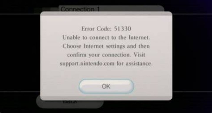 Wii Error Code 51330 Screen