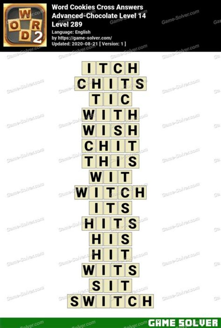 Word Cookies Cross Advanced-Chocolate Level 12 Answers Word Cookies Cross Advanced-Chocolate Level 12 Answers