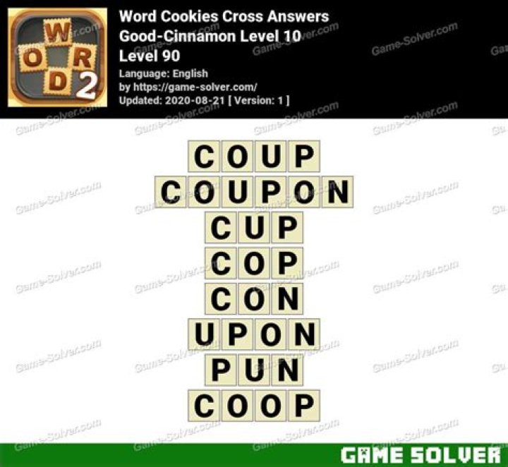 Word Cookies Cross Good-Cinnamon Level 2 Answers Word Cookies Cross Good-Cinnamon Level 2 Answers