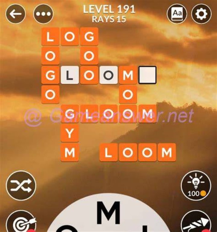 Wordscapes level 191