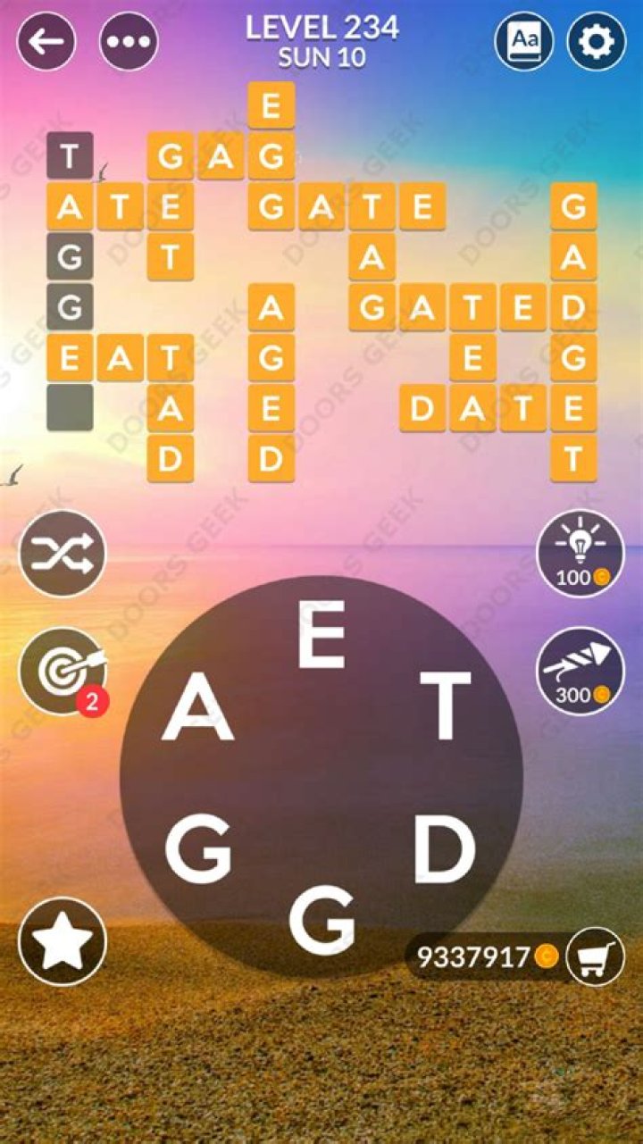 Wordscapes level 234
