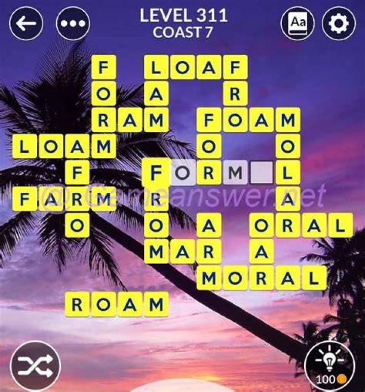 Wordscapes level 311