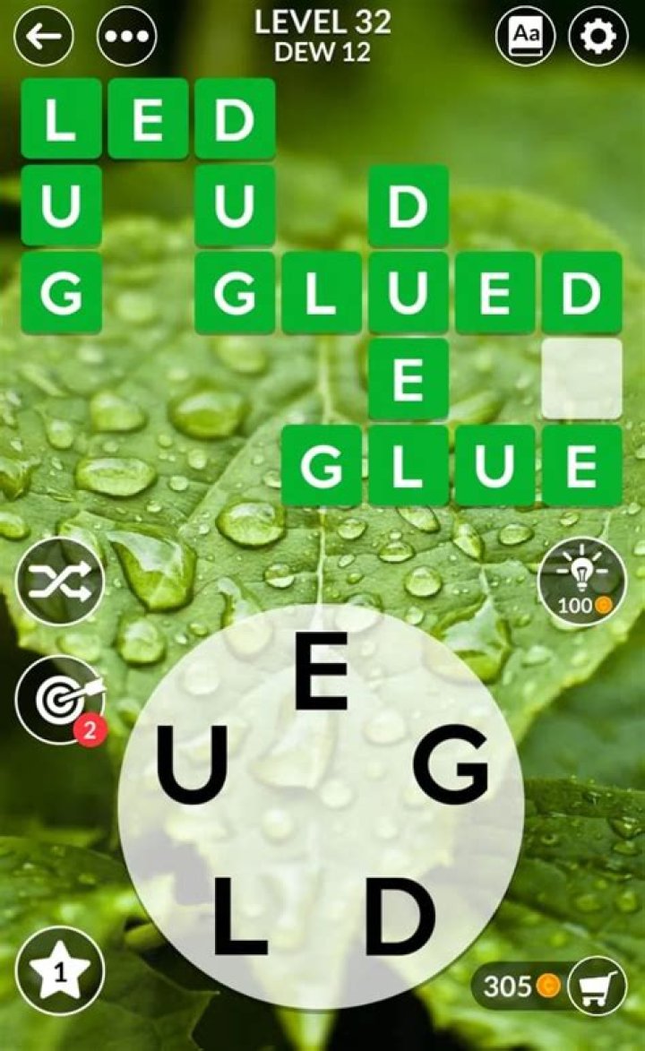 Wordscapes level 32