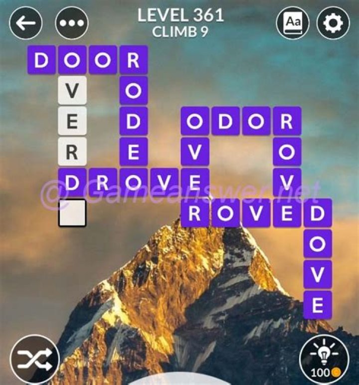 Wordscapes level 361