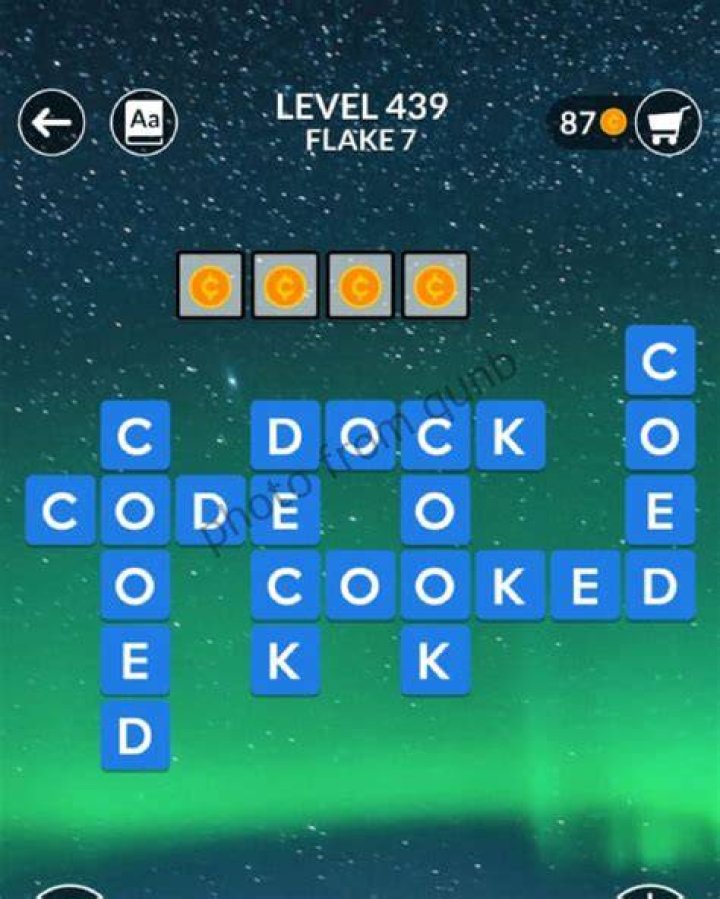 Wordscapes level 439