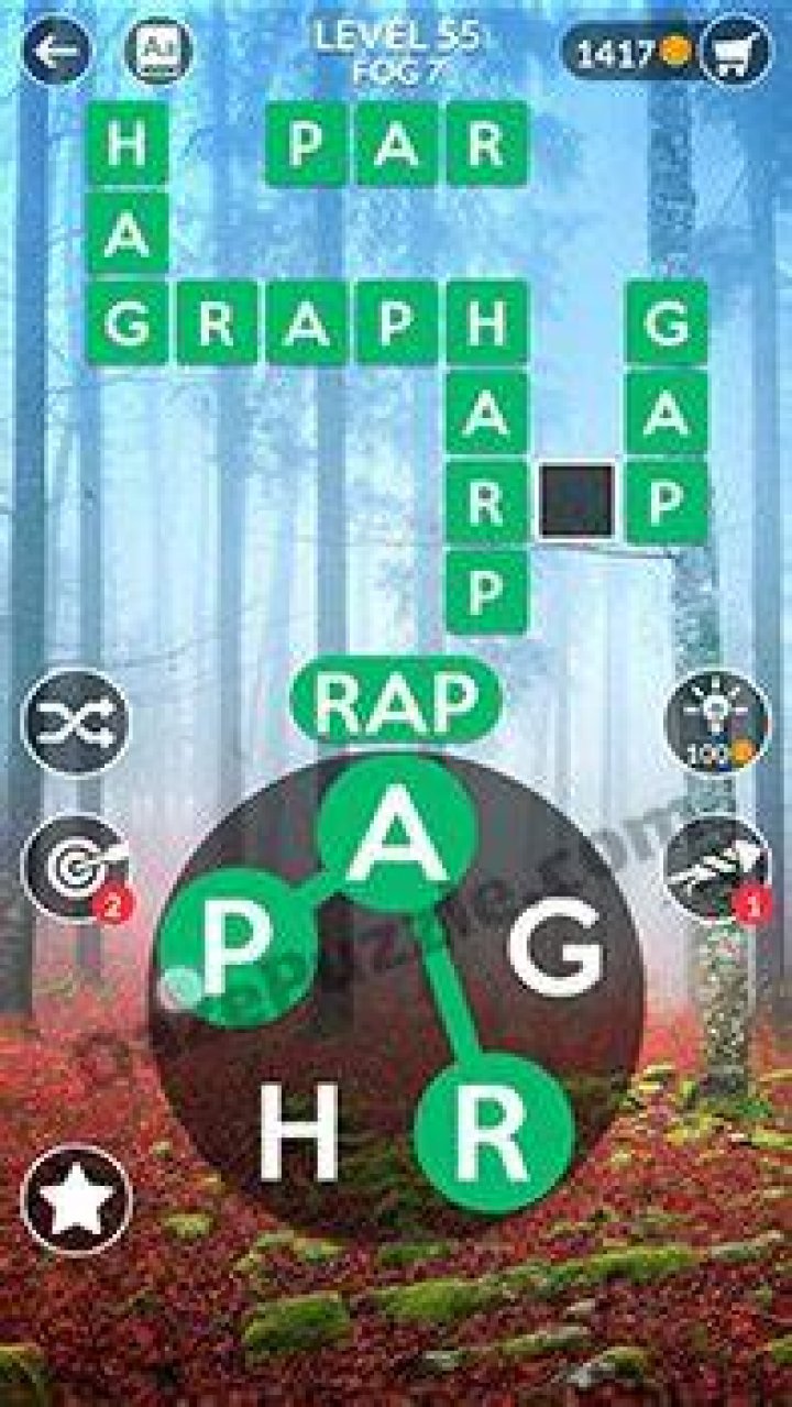 Wordscapes level 55