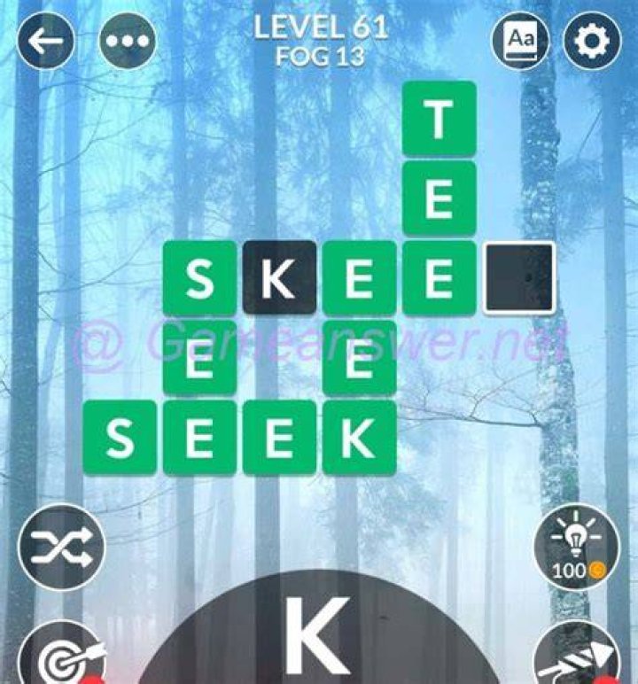Wordscapes level 61
