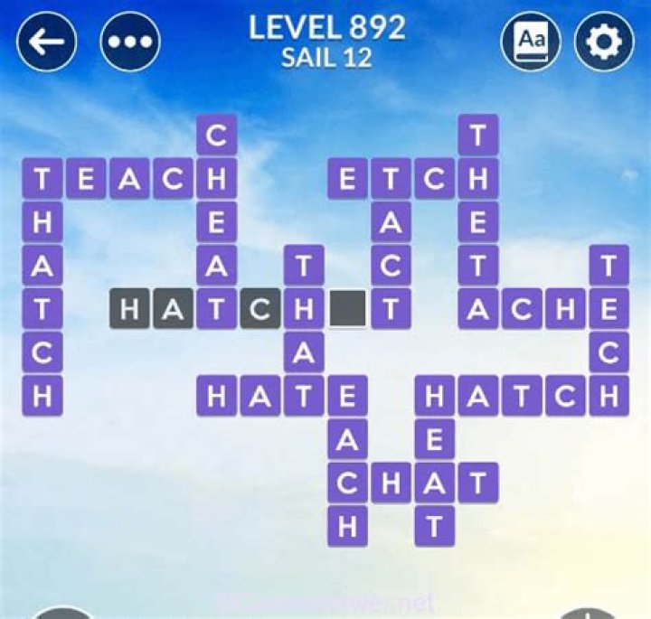 Wordscapes level 892