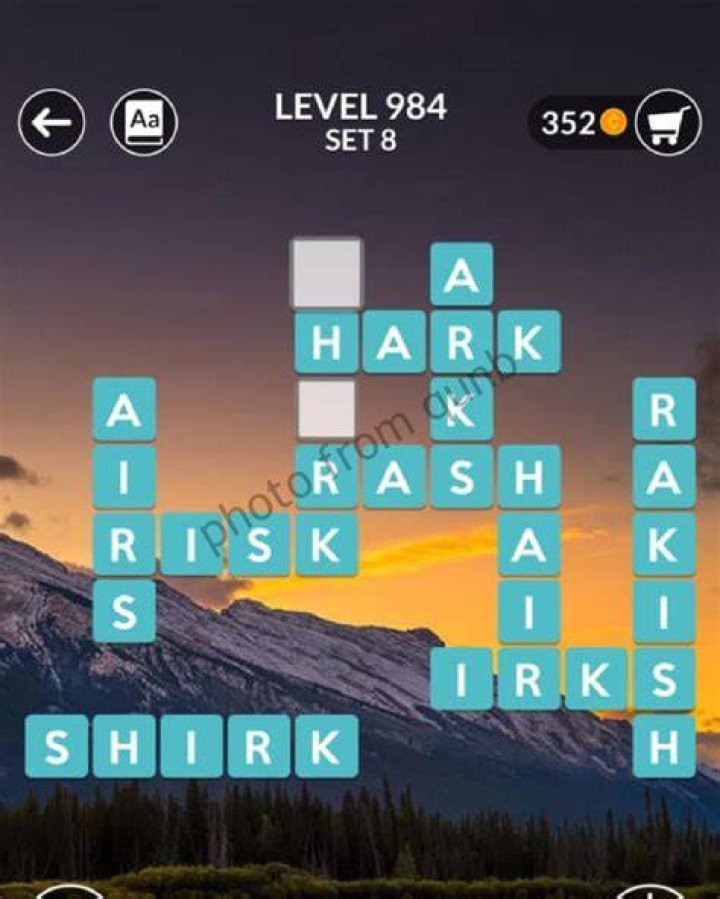 Wordscapes level 984